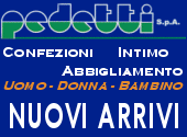 Pedetti SpA, ingrosso tessuti, abbigliamento, pronto moda, intimo, Perugia